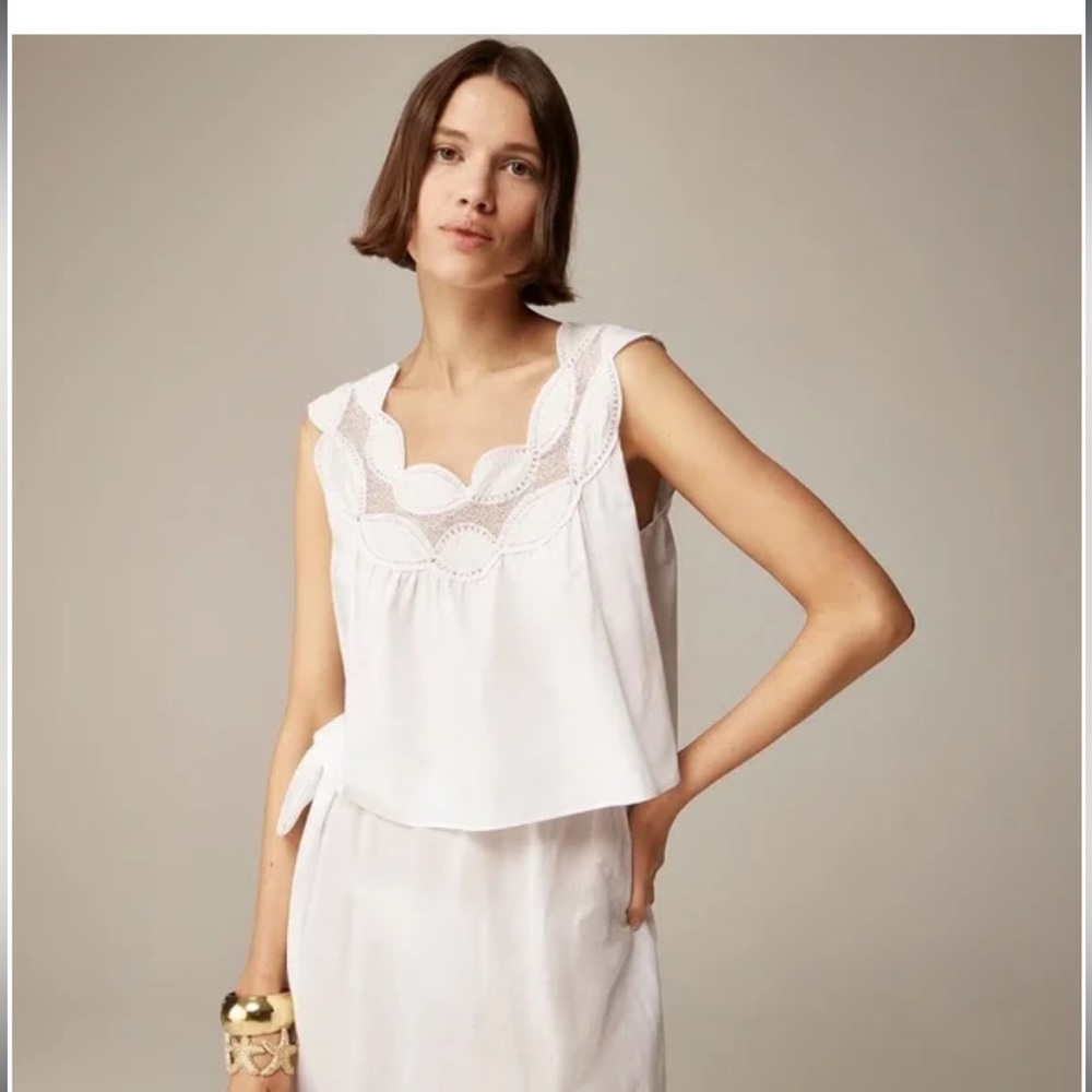NWT J. Crew Swingy Lace Top